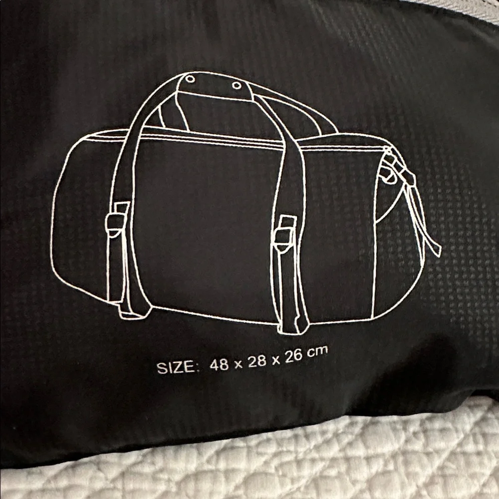 Black Travel Duffel Bag